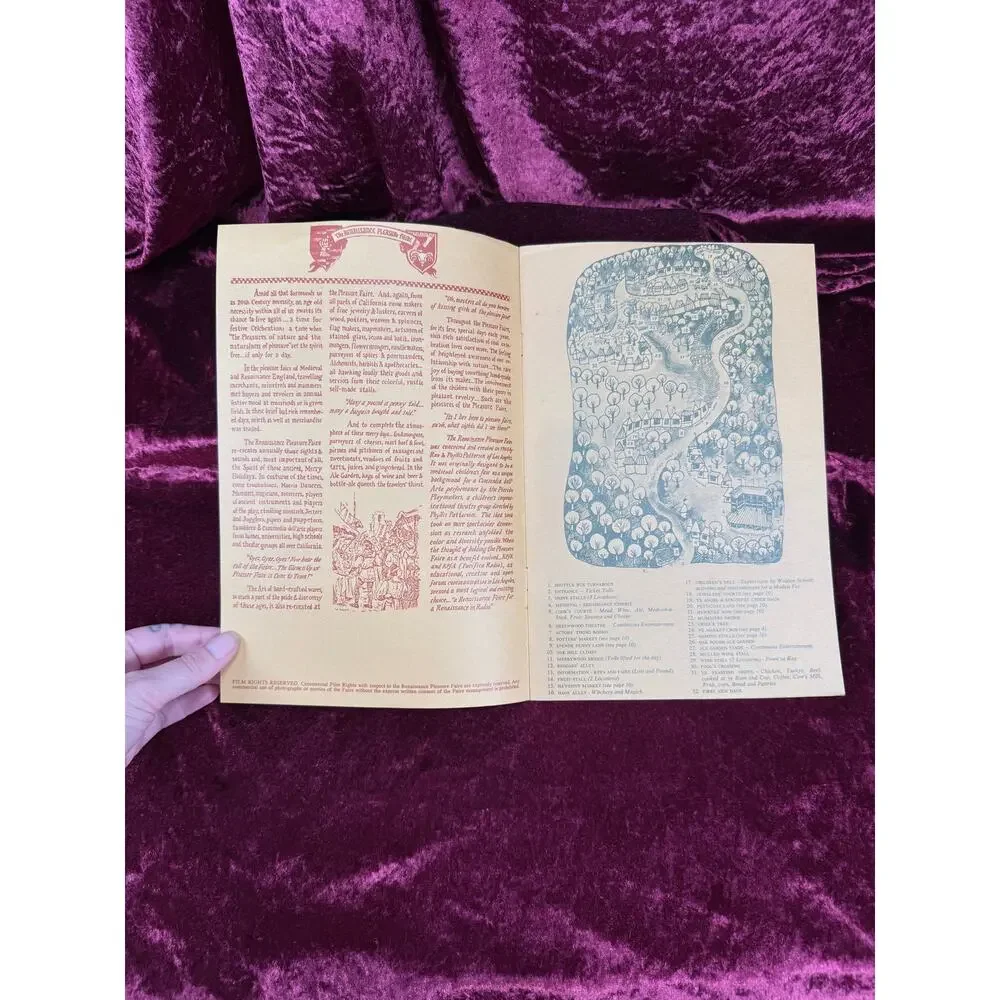 VTG Paper Program First Renaissance Pleasure Faire 1967 KPFA Benefit Souvenir
